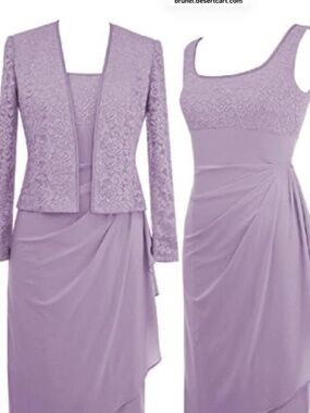 ALEX EVENING ICY ORCHID JACKET\DRESS 22W